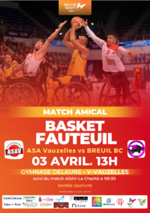 Match Amical Basket-Fauteuil – ASA Vauzelles vs Breuil BC