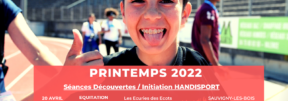 PROGRAMME HANDISPORT JEUNE – PRINTEMPS 2022