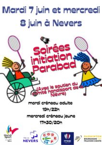 Initiation et découverte PARABADMINTON