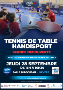 DECOUVERTE TENNIS DE TABLE HANDISPORT