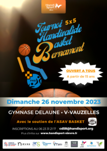 TOURNOI HANDIVALIDE DE BASKET FAUTEUIL BERNAMONT