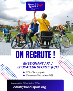 LE CD HANDISPORT 58 RECRUTE !